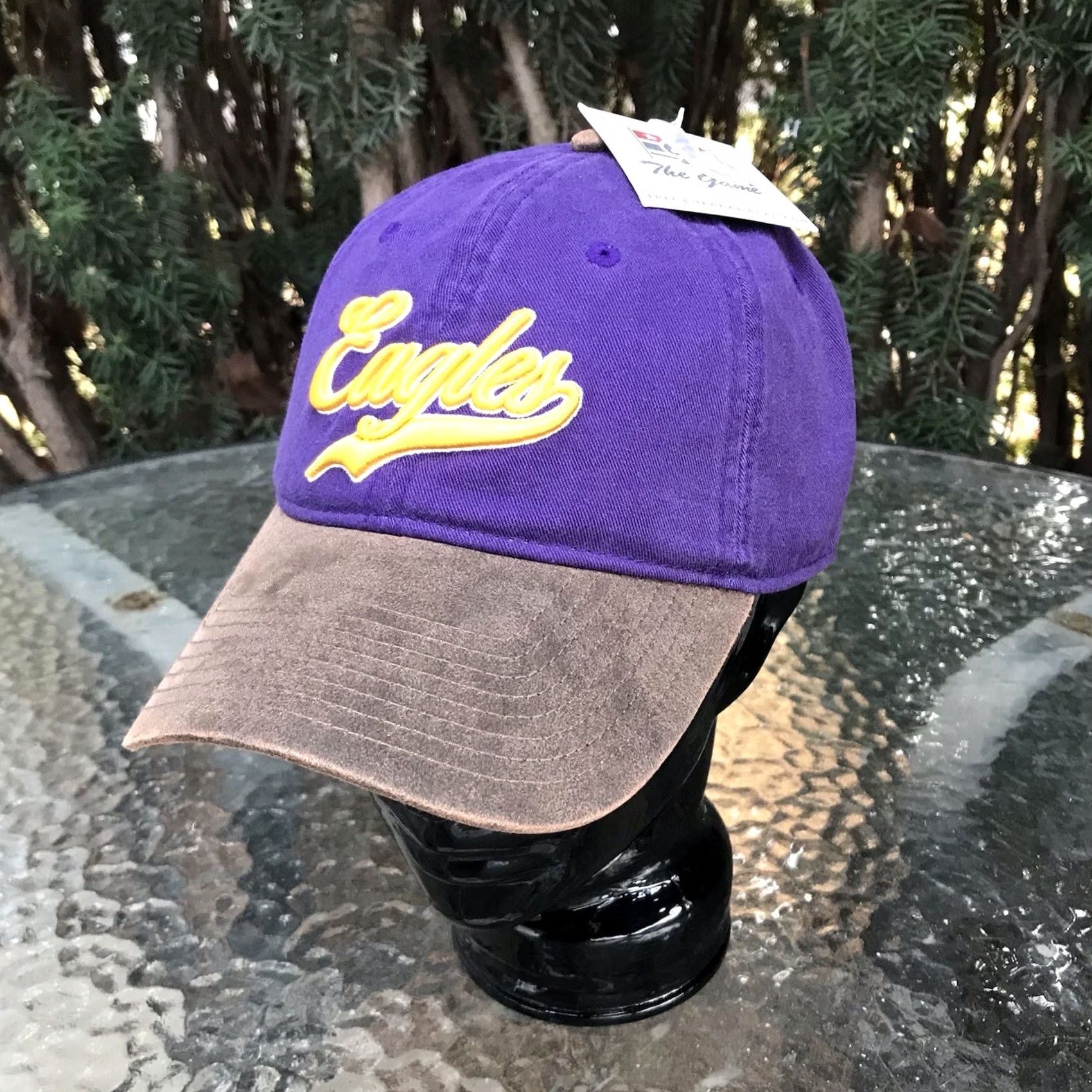NFL VINTAGE The Game Philadelphia Eagles NFL Embroidered Adjustable Cap Hat Unisex Purple/Brown Baseball Cap Size ONE SIZE - 2 Thumbnail