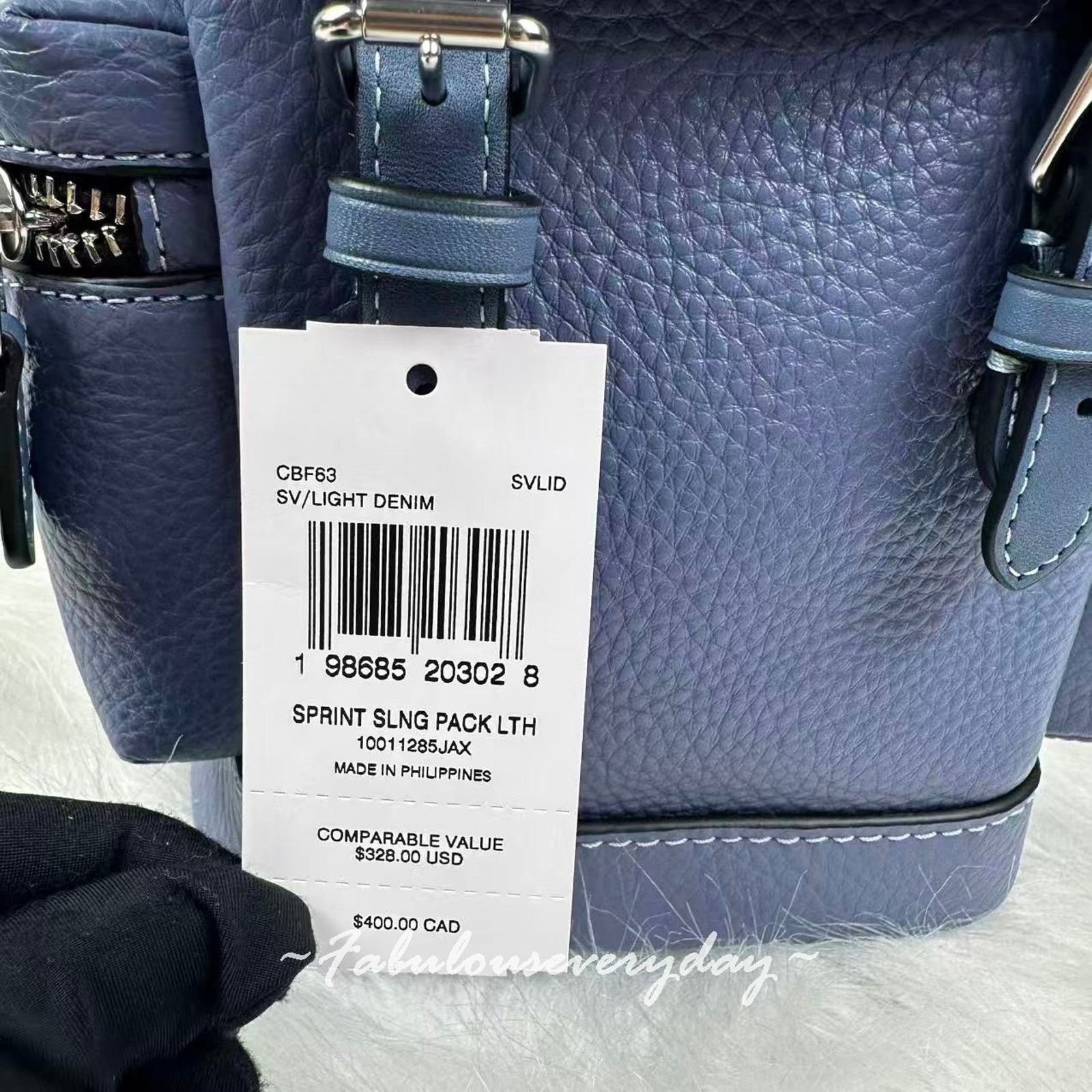 Coach Coach Men Sprint Sling Pack Leather/Black Copper/Light Denim Size ONE SIZE - 4 Thumbnail