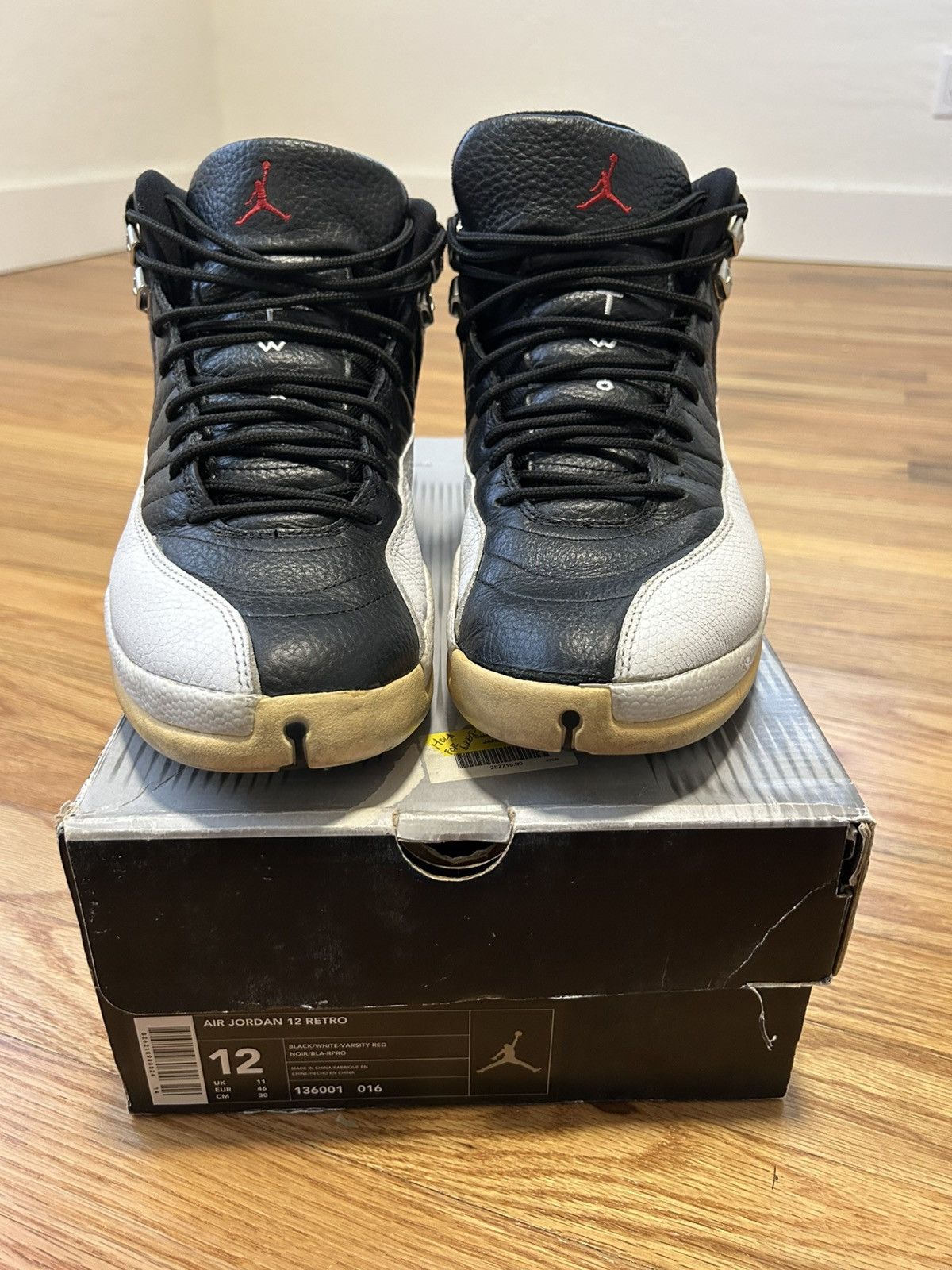 Nike Nike Jordan 12 Playoffs 2004 size 12 Size US 12 / EU 45 - 4 Thumbnail