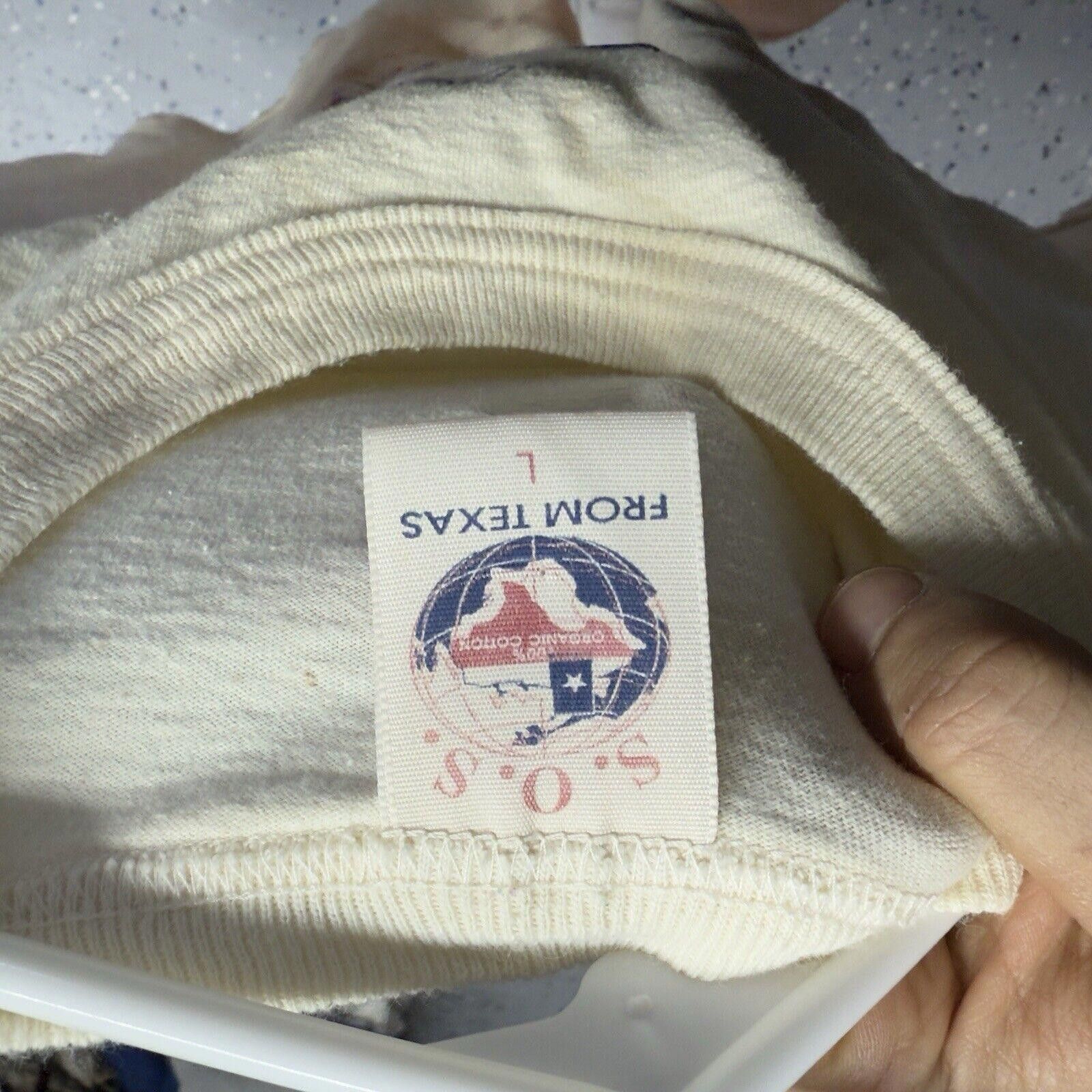 Designer Vintage SOS from Texas LAND OF THE FREE T-SHIRT Graphic Size US L / EU 52-54 / 3 - 5 Thumbnail