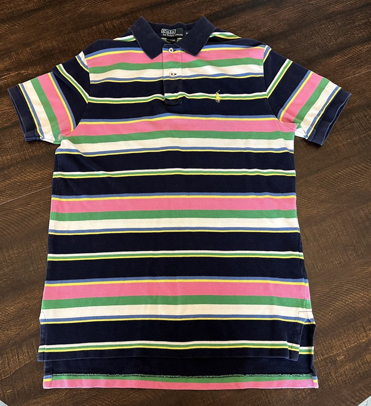 Polo Ralph Lauren VTG Polo Ralph Lauren Men’s Multi-Color Striped Polo-Med Size US M / EU 48-50 / 2 - 1 Thumbnail