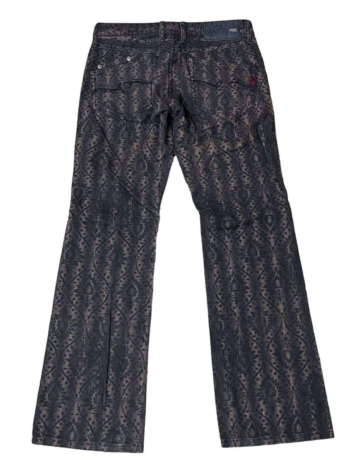 Japanese Brand SICK Y2K JAPANESE CULT CUSTOM CULTURE LOW RISE FLARED JEAN Size US 29 - 2 Thumbnail