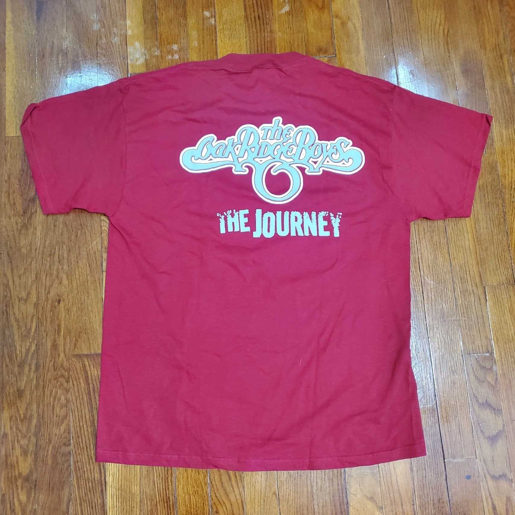 Delta VINTAGE The Oak Ridge Boys The Journey USA Red Shirt Mens L Shirt Red 90s Band Music Rock USA Mens L Size US L / EU 52-54 / 3 - 5 Thumbnail