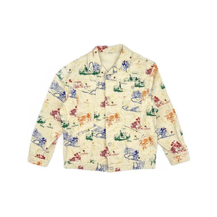 Gucci Gucci Gucci Printed Oversized Button-Up Long Sleeve Jacket Size US S / EU 44-46 / 1 - 2 Thumbnail