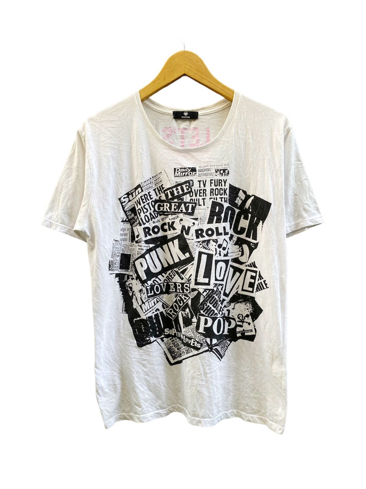 Hysteric Glamour × If Six Was Nine × Le Grande Bleu (L.G.B.) 90’s Super Lovers Punk Rock Magazine Poster Tshirt Size US L / EU 52-54 / 3 - 3 Thumbnail