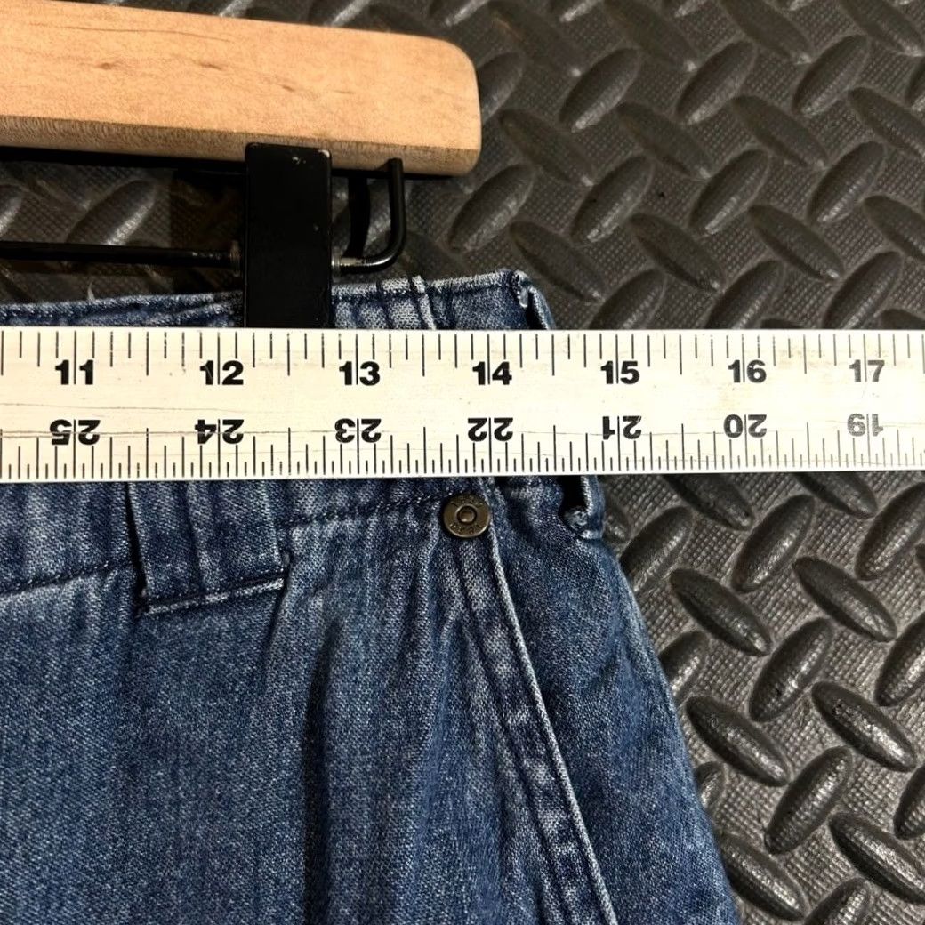 Vintage VINTAGE Woolrich Jeans Denim Blue 1081 Wide Leg Cropped Size 6 Womens Pants Size 28" / US 6 / IT 42 - 5 Thumbnail