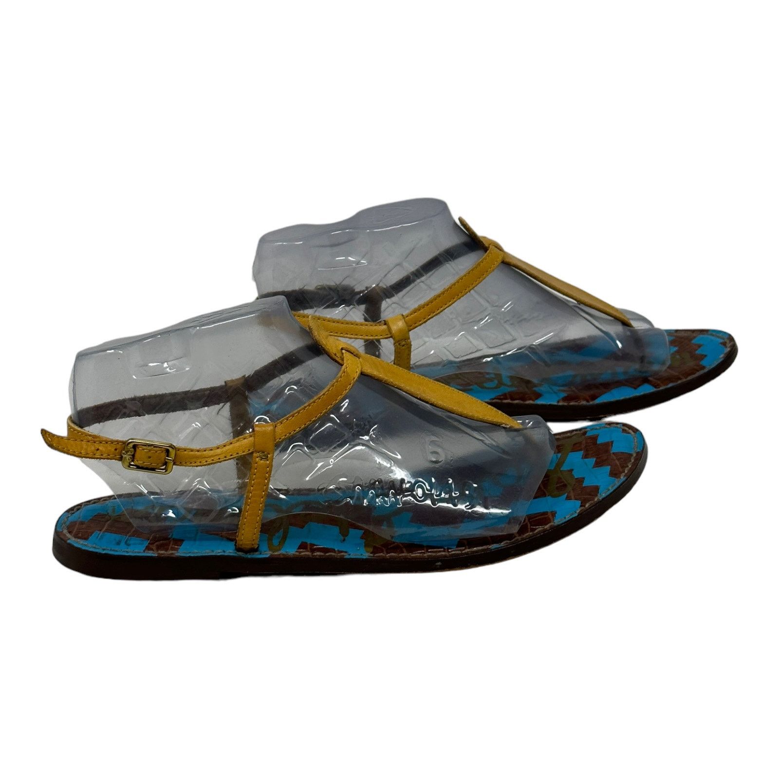 Sam Edelman Sam Edelman yellow flat sandals size 9M Size US 9 / IT 39 - 8 Thumbnail