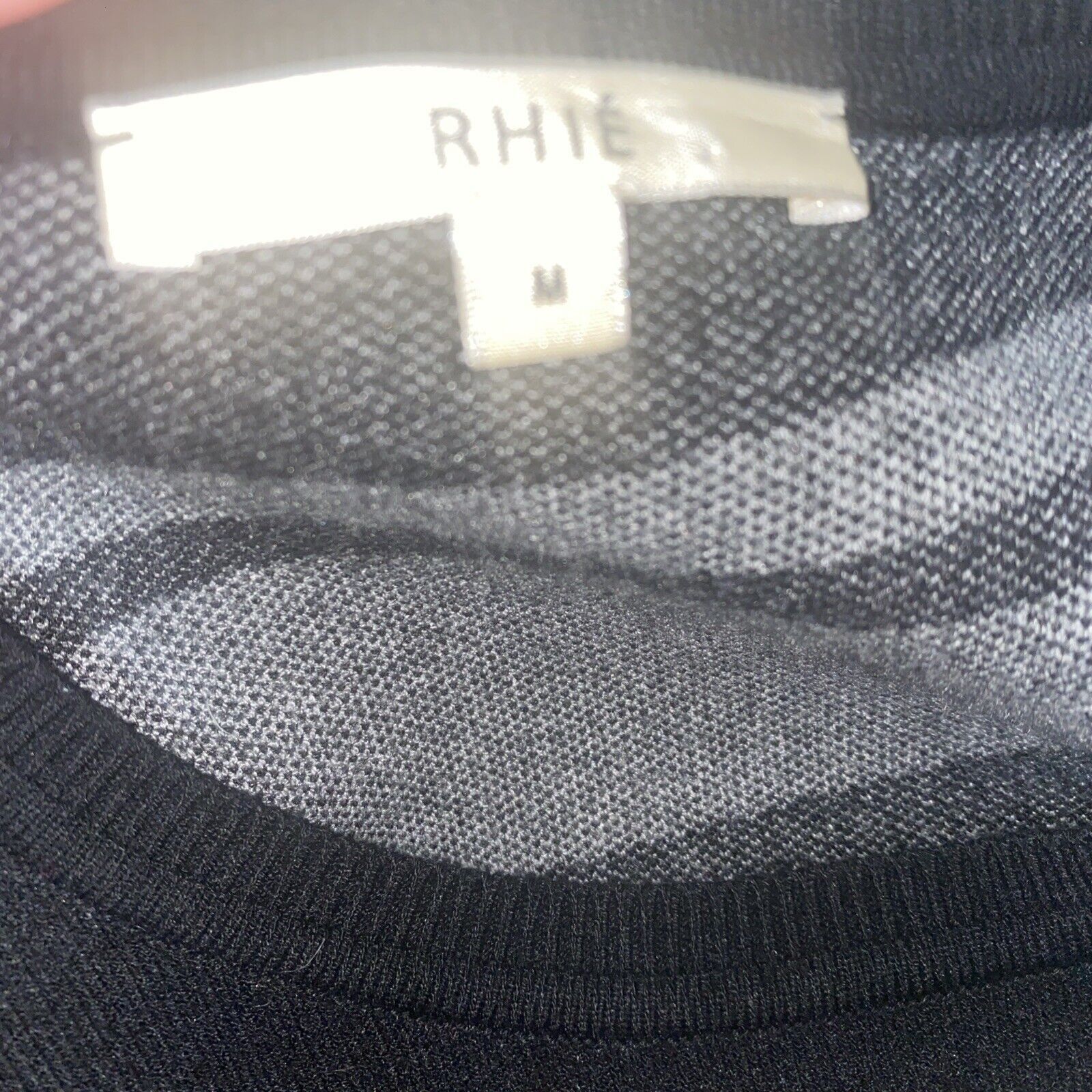 Other RHIÉ Striped Sweater Medium Black Gray Size M / US 6-8 / IT 42-44 - 6 Thumbnail