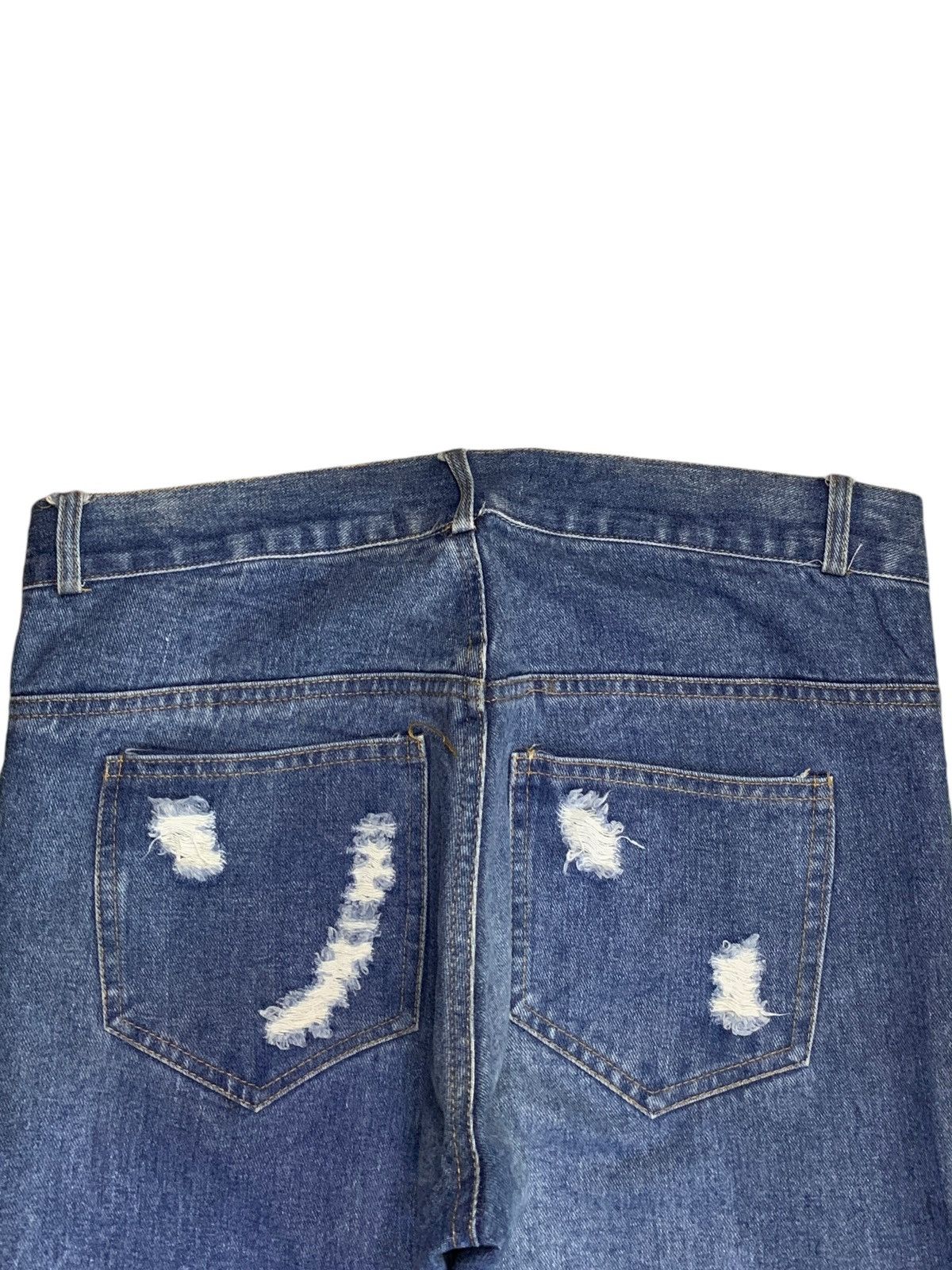 Seditionaries Vintage Japanese Brand Distressed Punk Printed Jeans Size 32" / US 10 / IT 46 - 8 Thumbnail