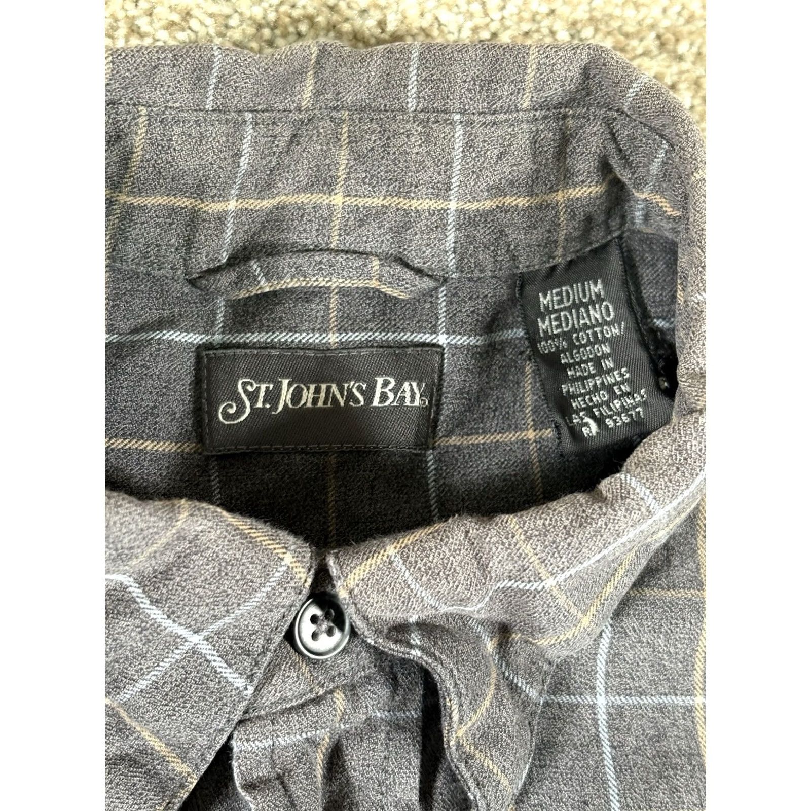 Vintage VINTAGE St. John's Bay Flannel Button Shirt Mens Medium Plaid Outdoors Shirt Size US M / EU 48-50 / 2 - 3 Thumbnail