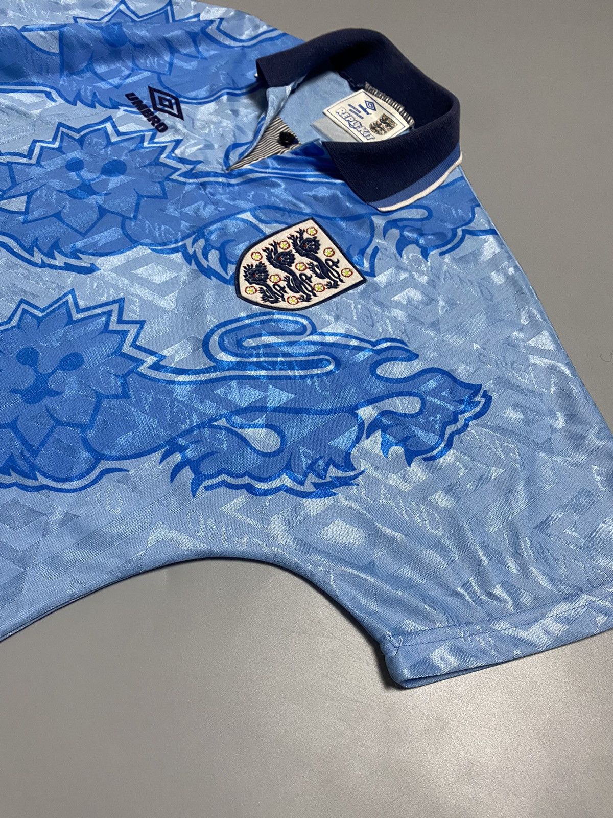 Umbro England Third 1993 vintage big print logo shirt jersey Size US XS / EU 42 / 0 - 10 Thumbnail