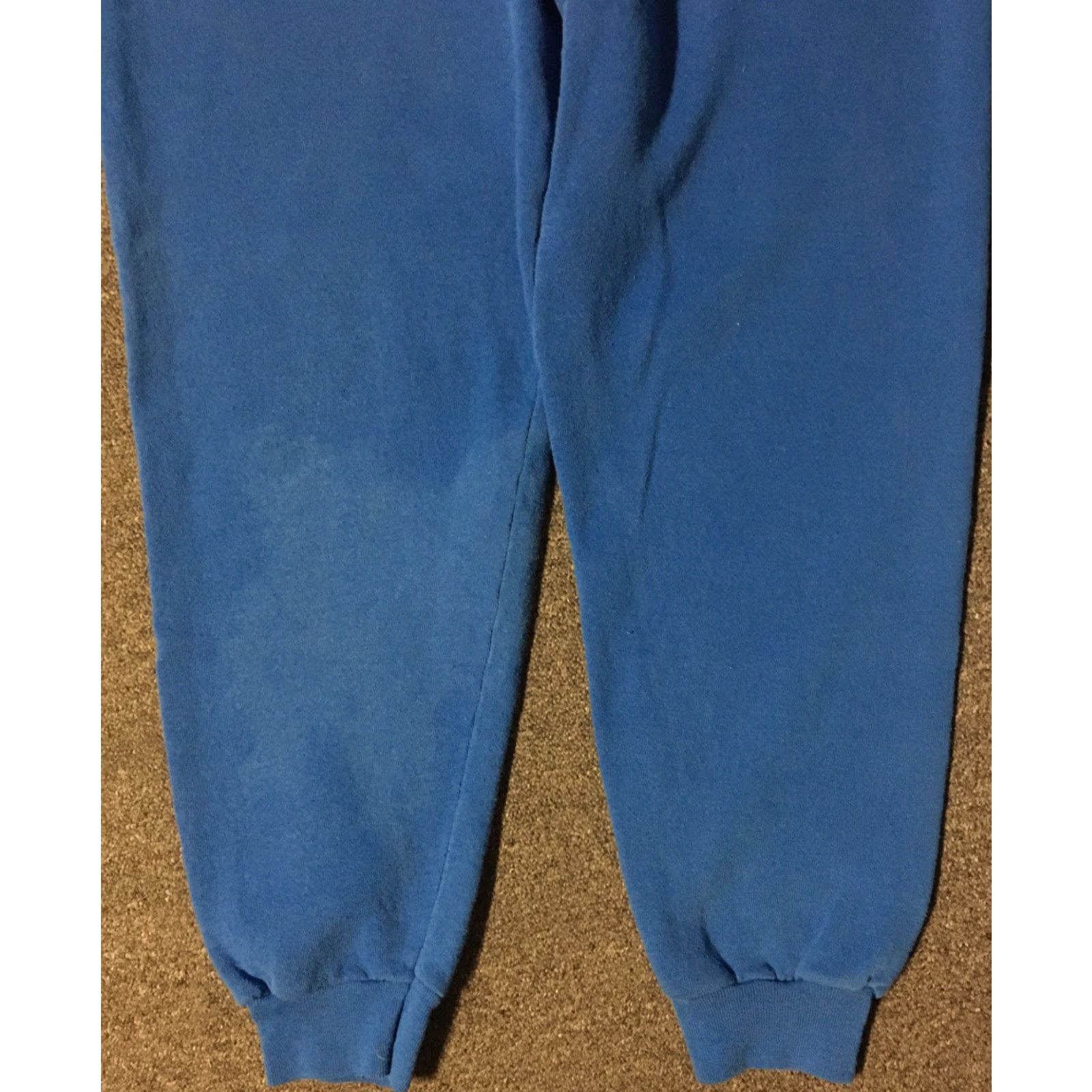 Tultex VINTAGE Tultex Sweatpants XL Blue Striped 80s 90s Distressed Activewear Men's Pants USA Grip Grunge Basketball Track Fitness Punk Retro USA Size US 36 / EU 52 - 3 Thumbnail