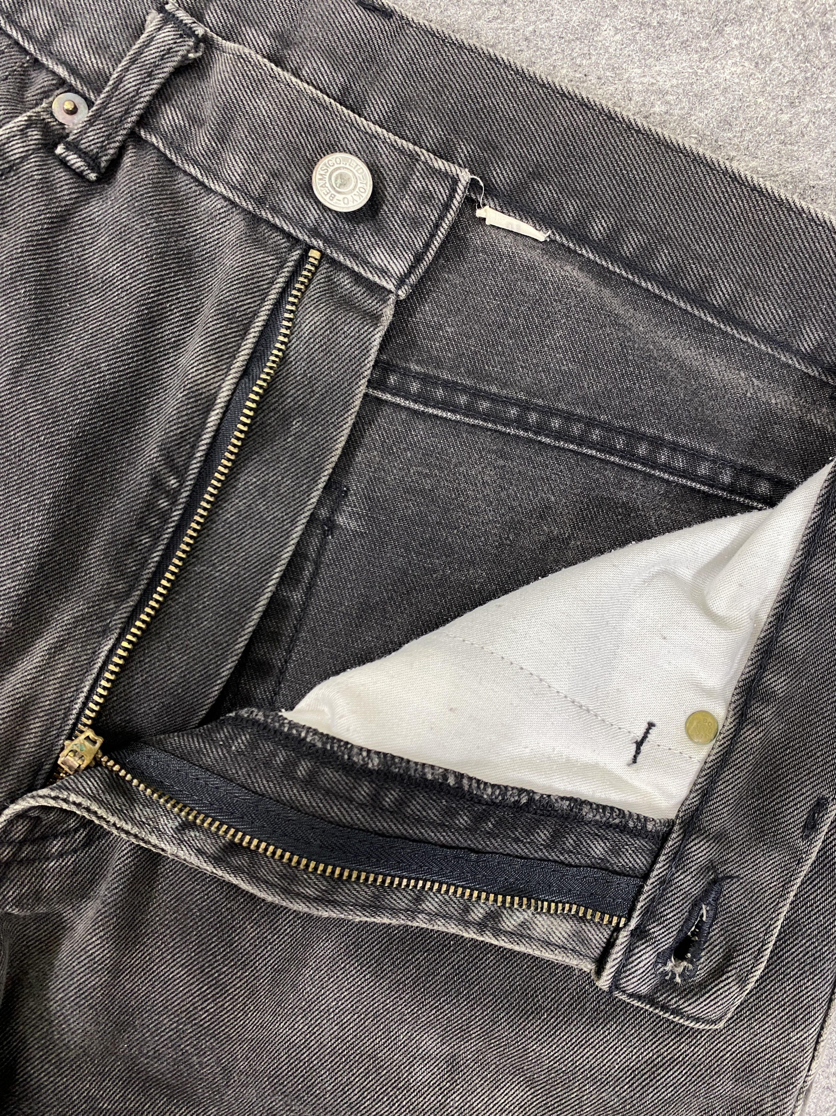 Japanese Brand Faded Black Vintage Beams 211 Jeans 30x30.5 - JN3280 Size US 30 / EU 46 - 6 Thumbnail