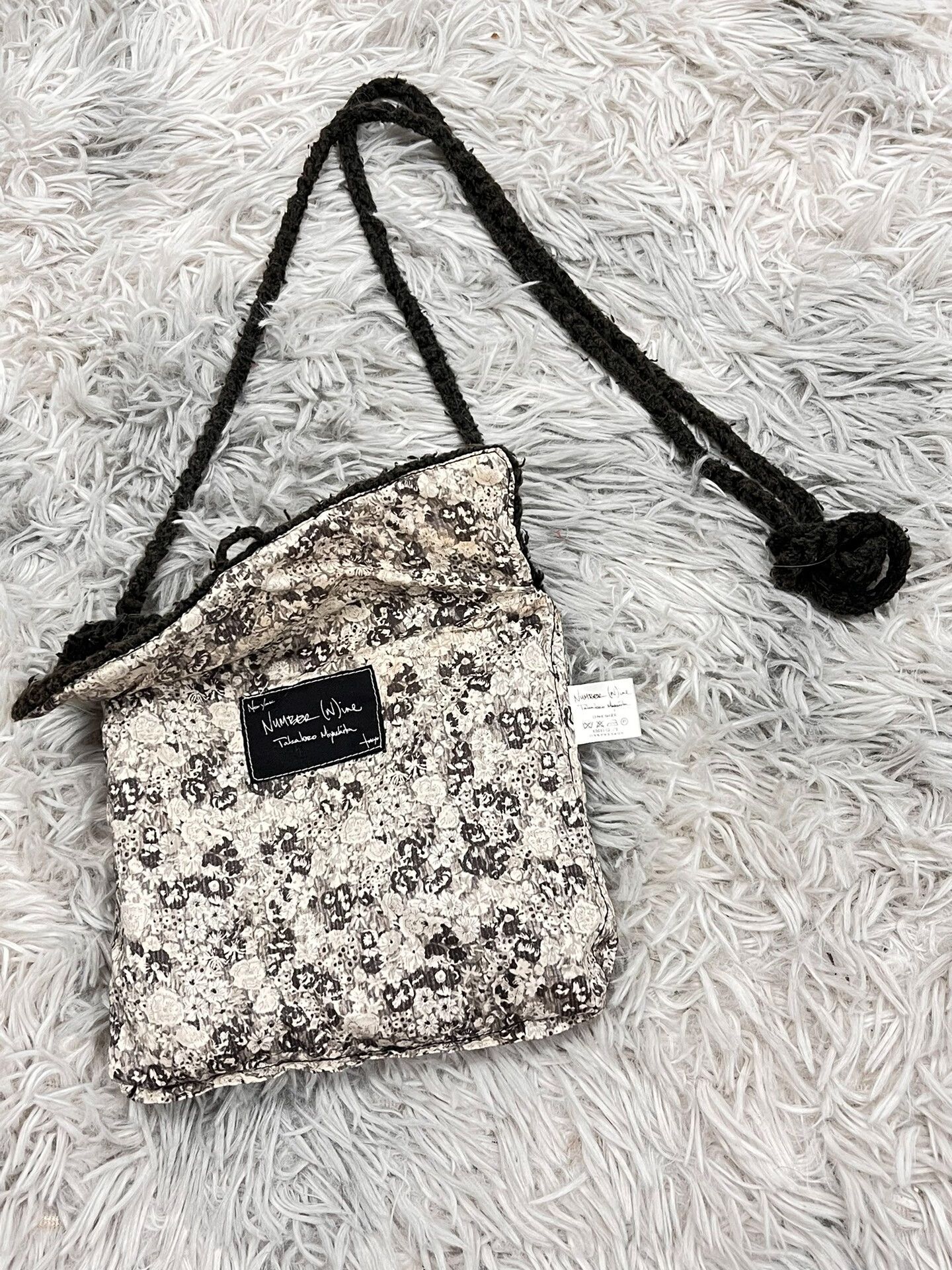 Number (N)ine number nine floral woven bag Size ONE SIZE - 1 Thumbnail