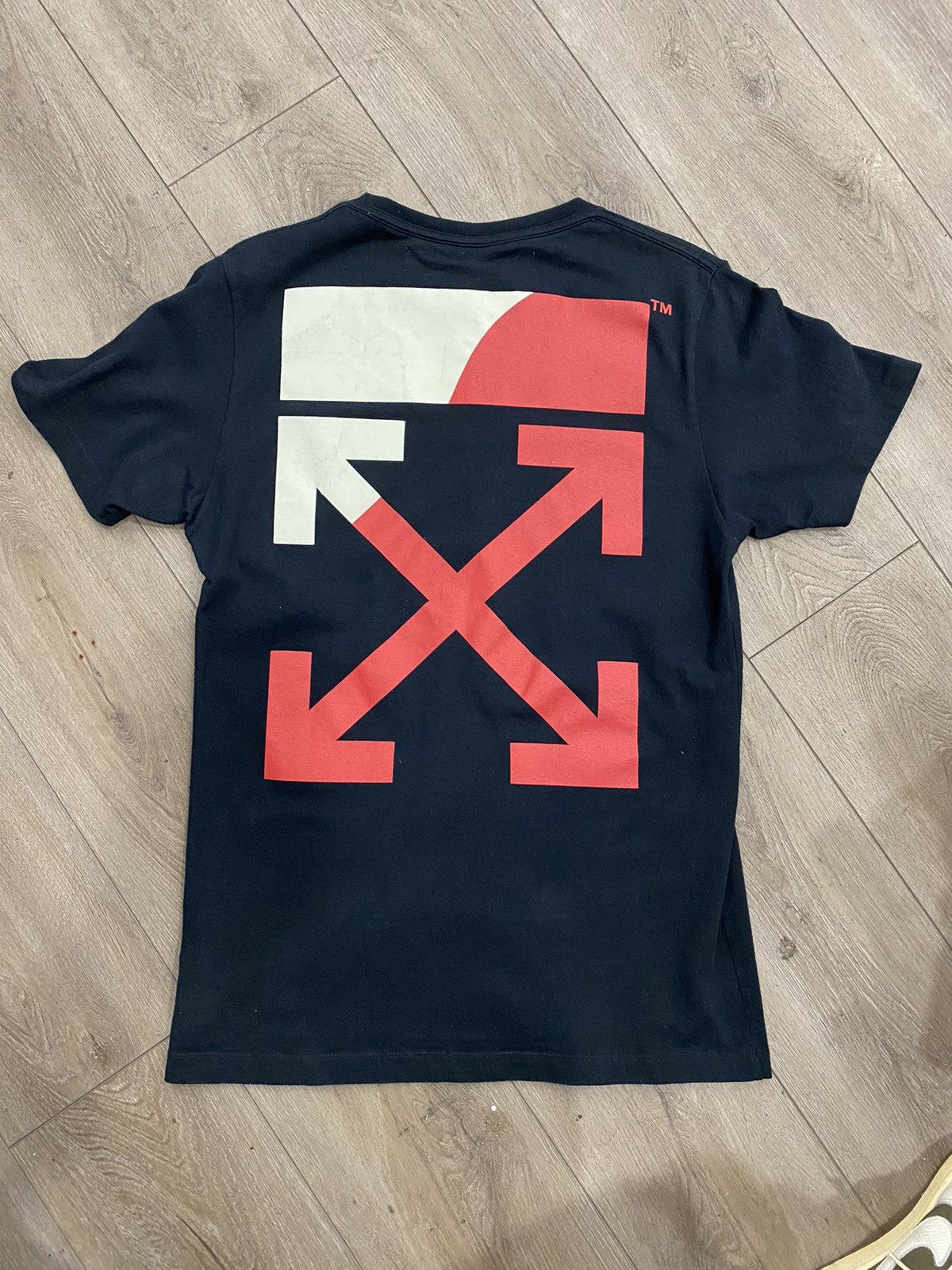Off-White Off-White Diagonal Split Logo T-Shirt Size US S / EU 44-46 / 1 - 2 Thumbnail