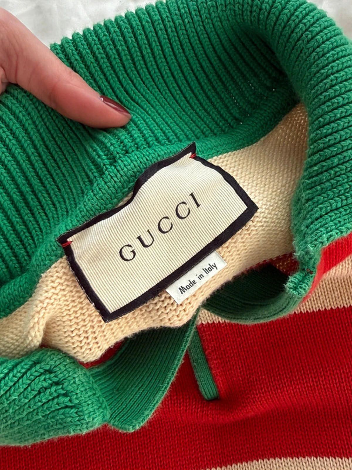 Gucci Gucci striped knit polo jumper Size XL / US 12-14 / IT 48-50 - 8 Thumbnail