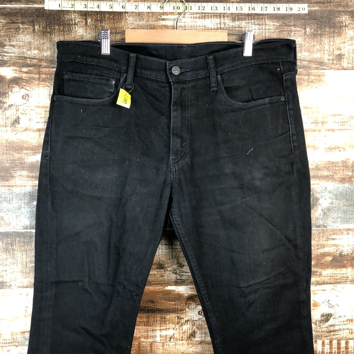 Levi's × Vintage DL Levis Black Denim Pants #C087 Size US 35 - 4 Thumbnail