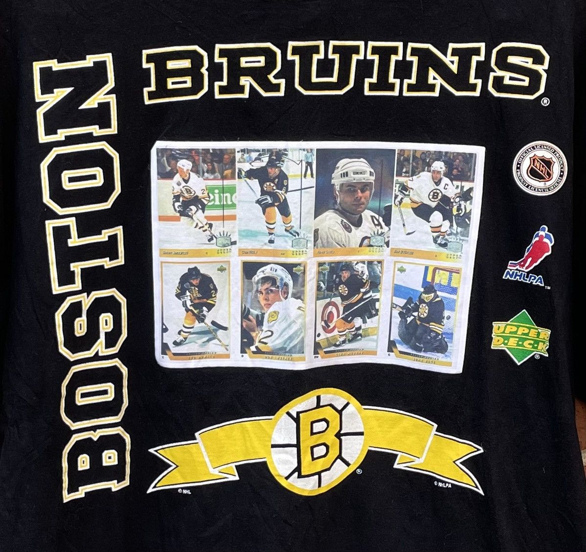 Vintage VTG Upper deck BRUINS CAM NEELY ADAM OATES RAY BOURQUE shirt Size US XL / EU 56 / 4 - 3 Thumbnail