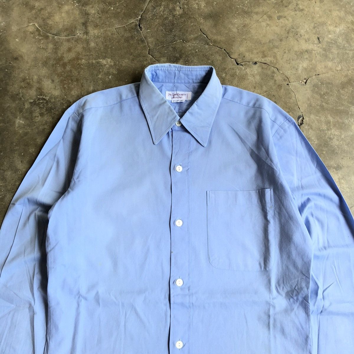 Yves Saint Laurent 1990s Yves Saint Laurent Chemises Paris Basic Shirt Blue Size US S / EU 44-46 / 1 - 3 Thumbnail