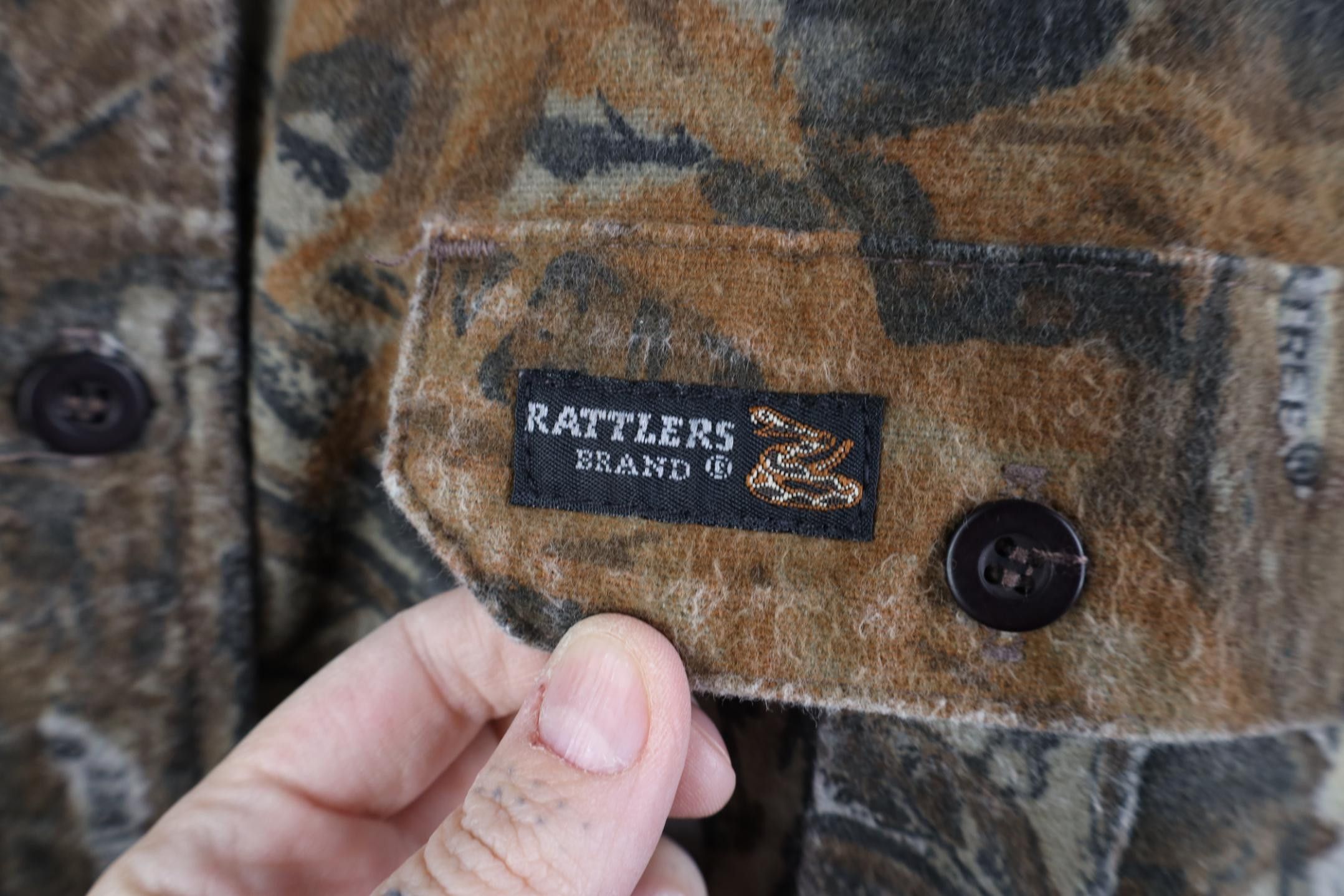 Vintage Vintage 90s Camouflage Chamois Cloth Button Shirt USA Size US XXL / EU 58 / 5 - 4 Thumbnail