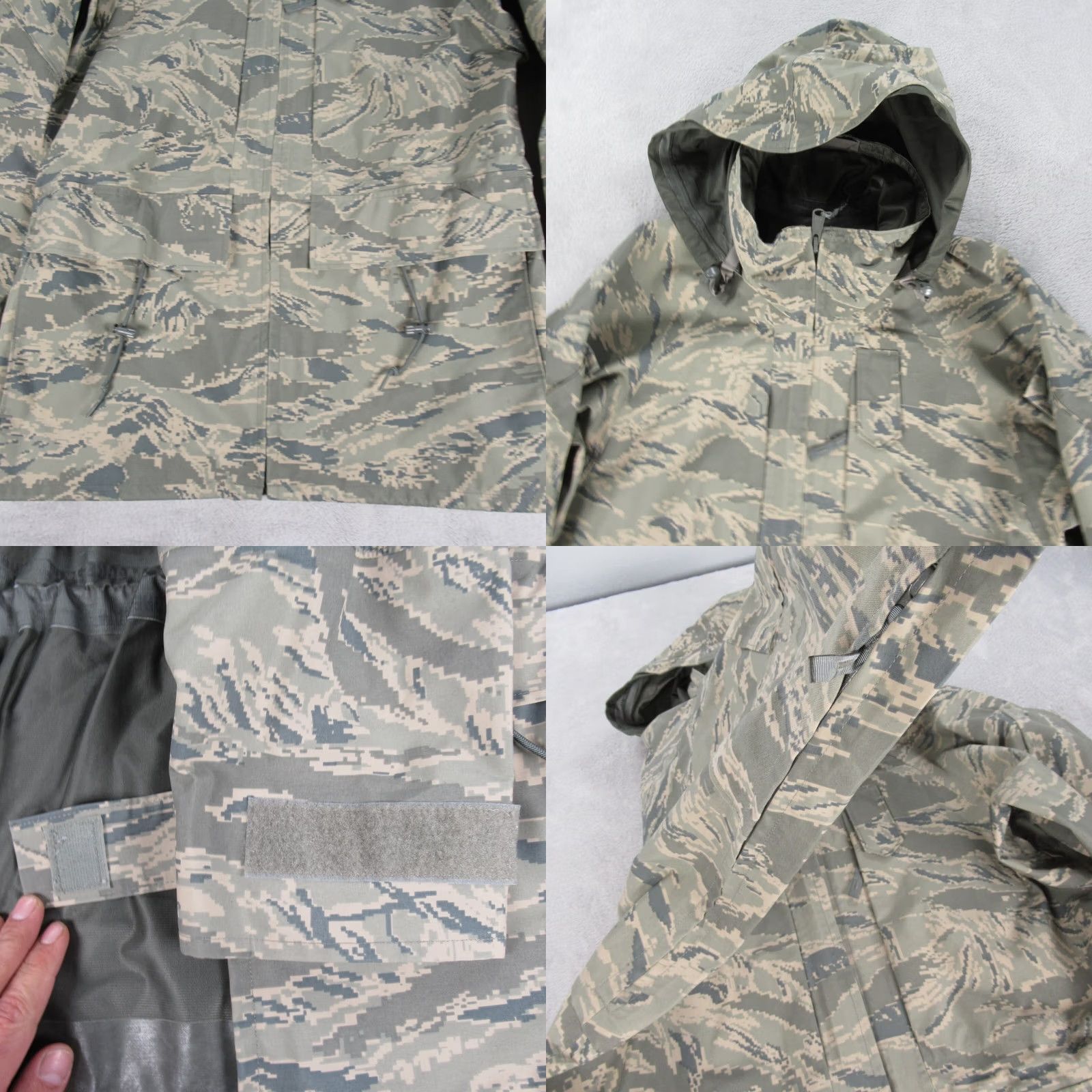Vintage Mc Daniel Gore Tex Jacket Mens Small Green Camouflege Parka Hooded USA Size US S / EU 44-46 / 1 - 8 Thumbnail
