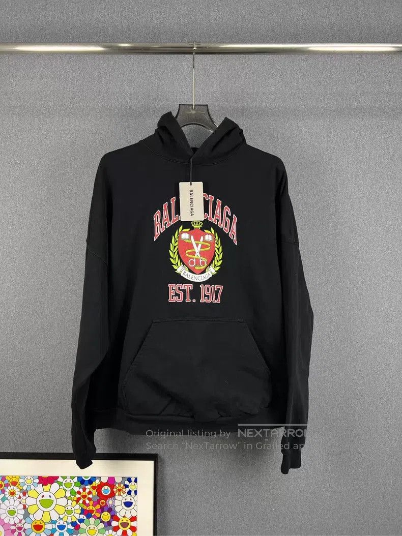Balenciaga Balenciaga Distressed scissor hooded sweatshirt Size US L / EU 52-54 / 3 - 1 Thumbnail