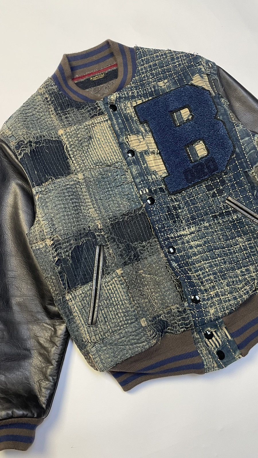 Kapital Boro Sashiko Bomber Jacket Size US M / EU 48-50 / 2 - 7 Thumbnail