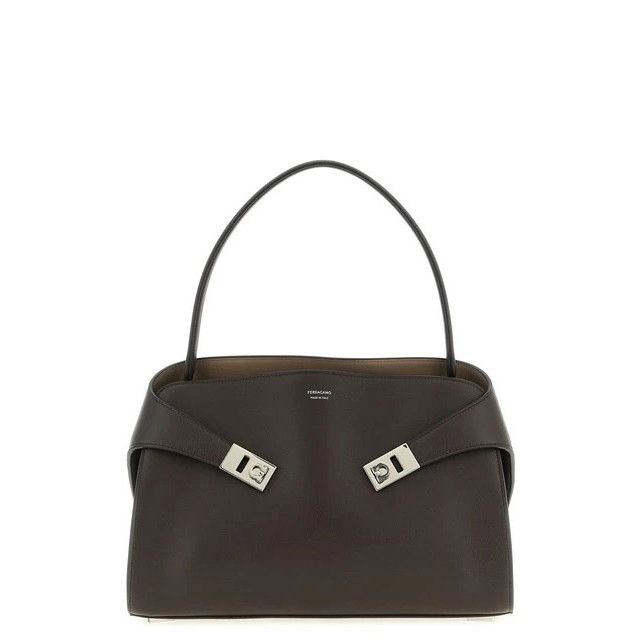 Salvatore Ferragamo FERRAGAMO Hug Soft Medium Testa Di Moro Shoulder Bag New & A Size ONE SIZE - 1 Thumbnail
