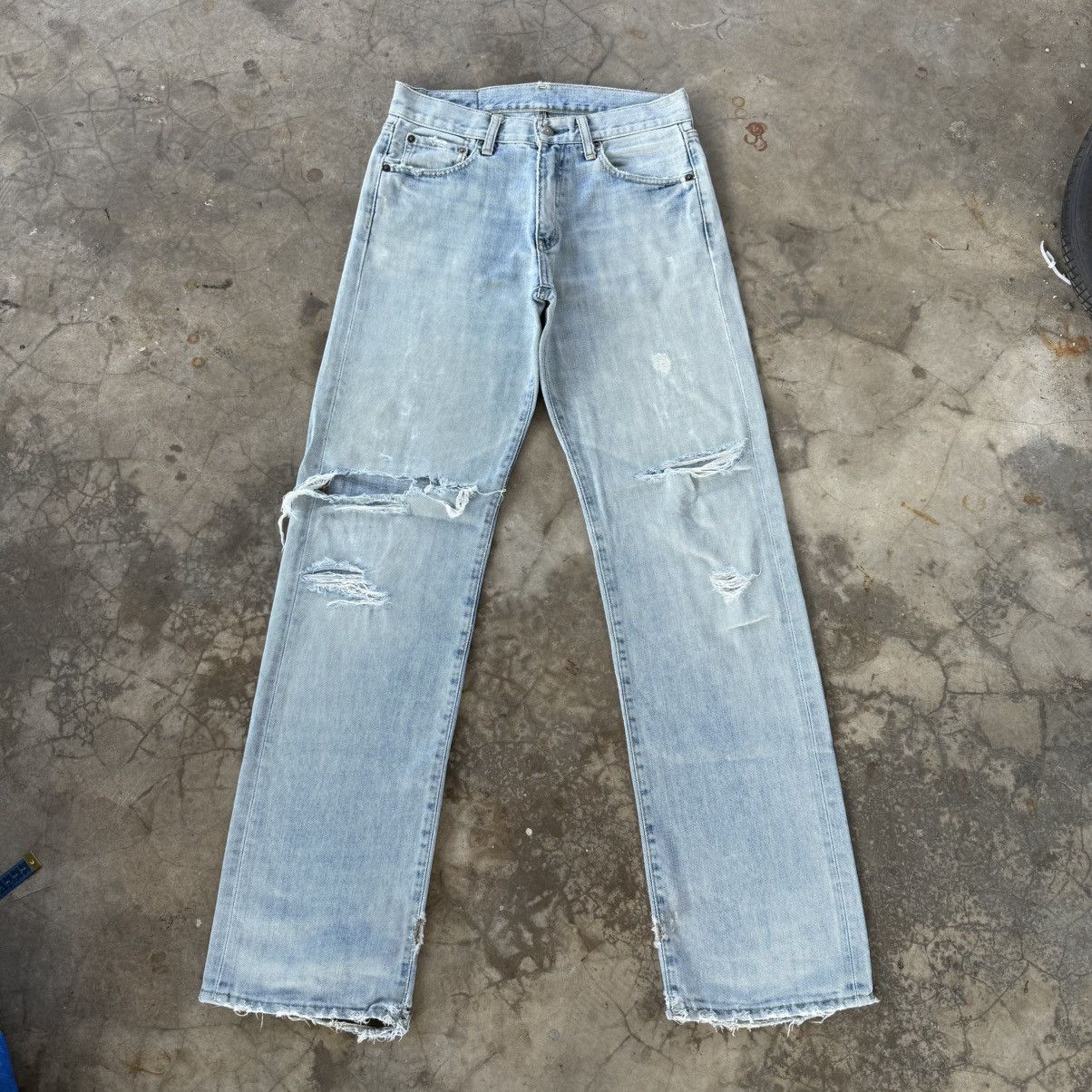 Japanese Brand W30 Vintage Japanese S003 Faded Ripped Denim Jean Pant Size US 30 / EU 46 - 1 Thumbnail