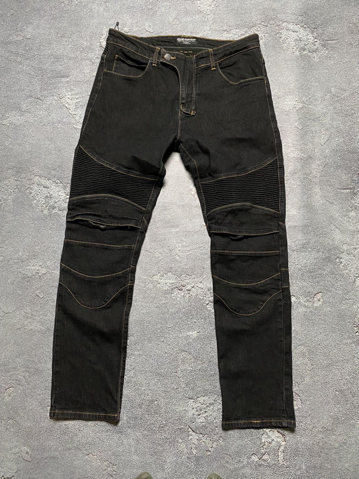 Japanese Brand × Vintage Komine jeans biker size Xl Size US 34 / EU 50 - 1 Thumbnail