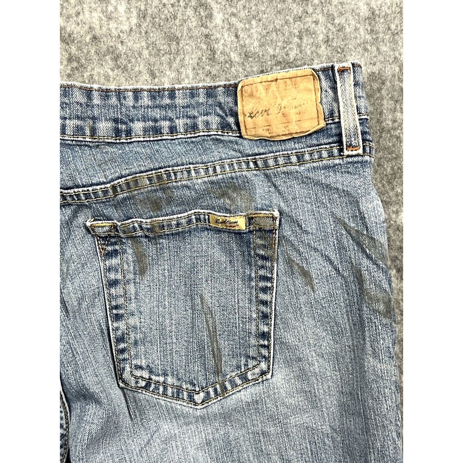 Vintage Levi Strauss Signature Womens Jeans Bootcut 14 Short Blue Regular Cotton Polyester Spandex Denim 5-Pocket Vintage No Size 36" / US 14 / IT 50 - 8 Thumbnail
