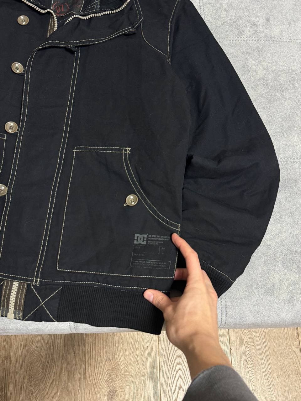 DC Vintage DC 07 Y2K Bomber Jacket Black Size M Size US M / EU 48-50 / 2 - 3 Thumbnail