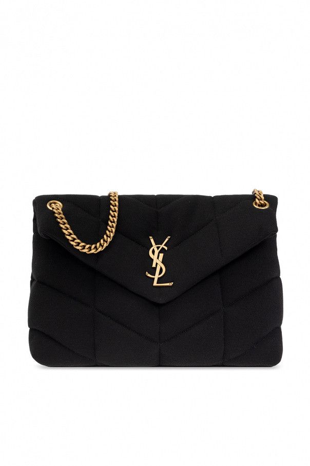 o1s1wg110924 Size: OS / Puffer Medium Chain Bag in Black