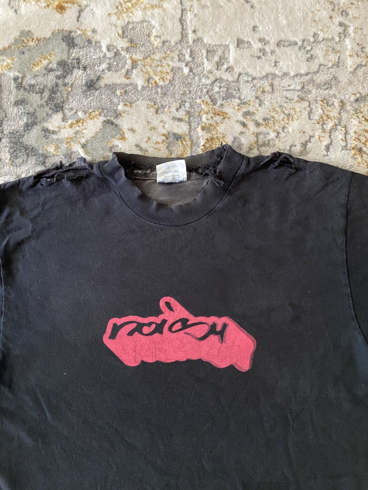 Vintage VINTAGE SKATEBOARD TRASH TRANSPARENT TEE Size US M / EU 48-50 / 2 - 3 Thumbnail
