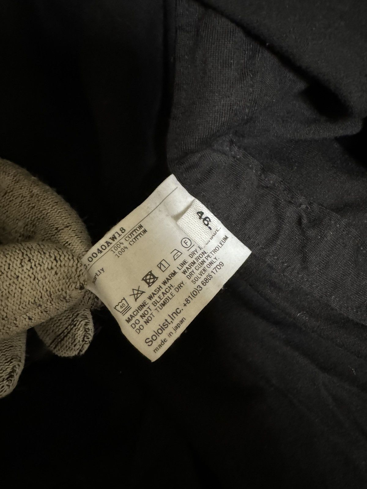 Takahiromiyashita The Soloist. Black Tokyo Staff Long Sleeve T-Shirt Size US S / EU 44-46 / 1 - 4 Thumbnail