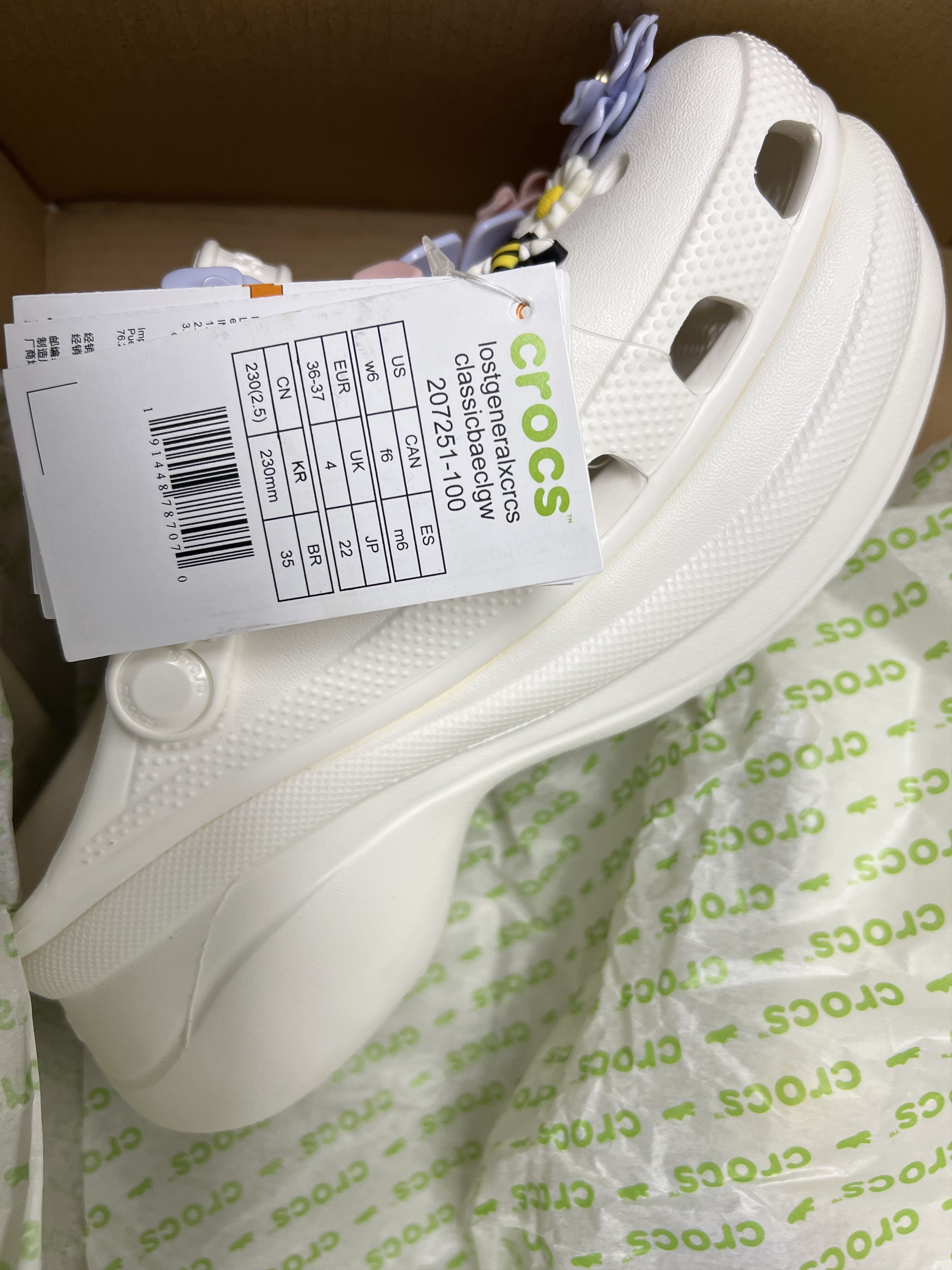 Crocs Crocs Lost General x Collab Clog White Women 6 Size US 6 / IT 36 - 5 Thumbnail