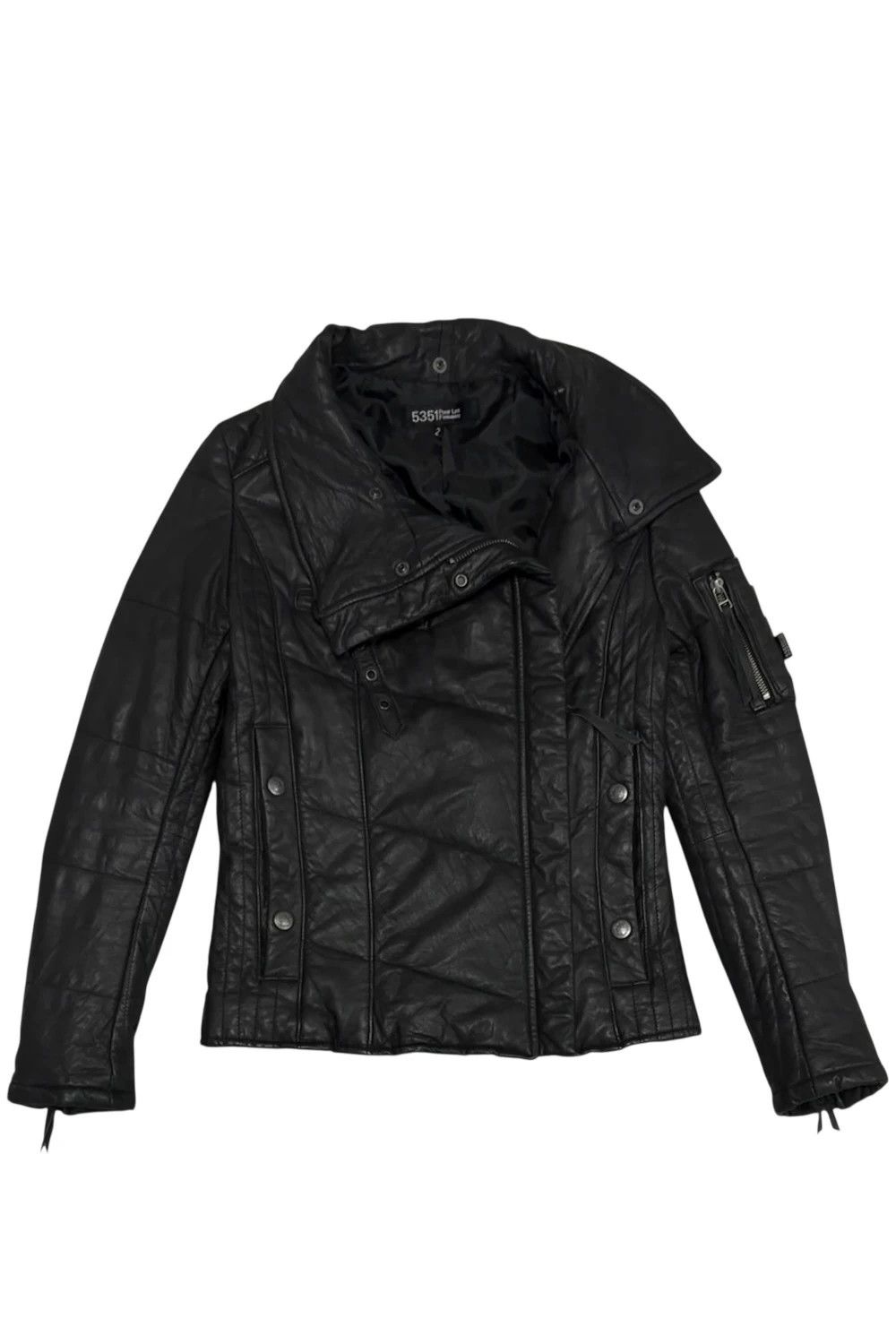 5351 POUR LES FEMMES 5351 Pour Les Femmes goat leather asymmetric jacket Size US S / EU 44-46 / 1 - 2 Thumbnail