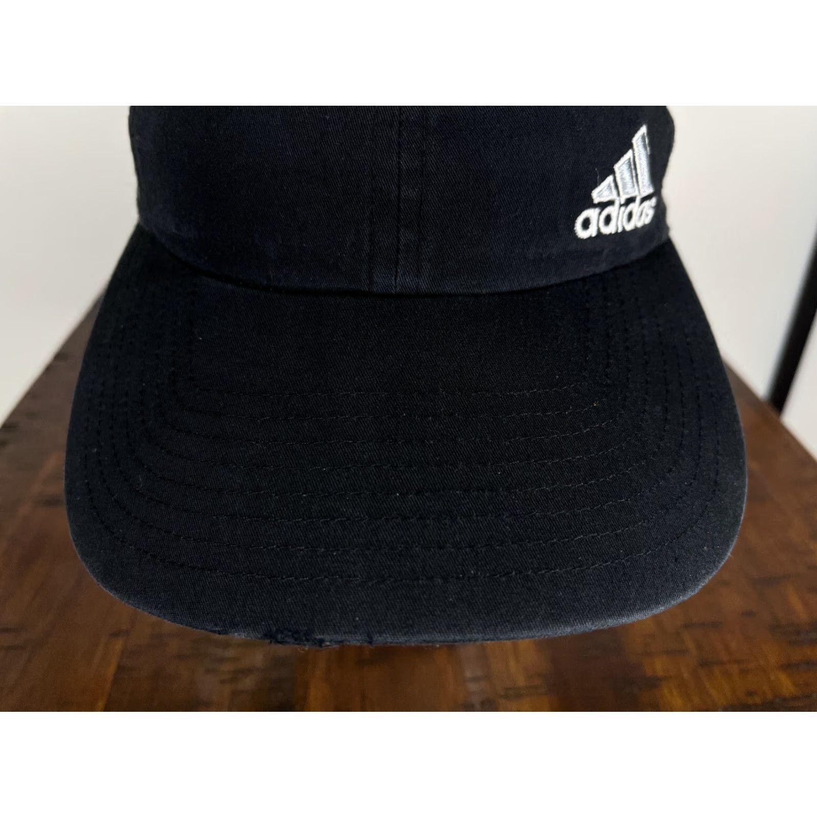 Adidas adidas Hat Cap Strap Back Adult One Size Black Cotton Poly Blend Climalite Golf Baseball Cap Mens Size ONE SIZE - 4 Thumbnail