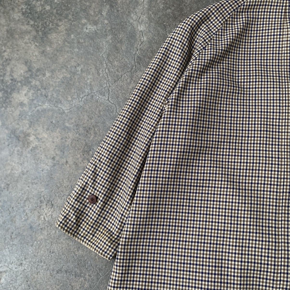 Aquascutum Aquascutum Reversible Houndstooth Balmacaan & Beige Mac Coat Size XL / US 12-14 / IT 48-50 - 11 Thumbnail