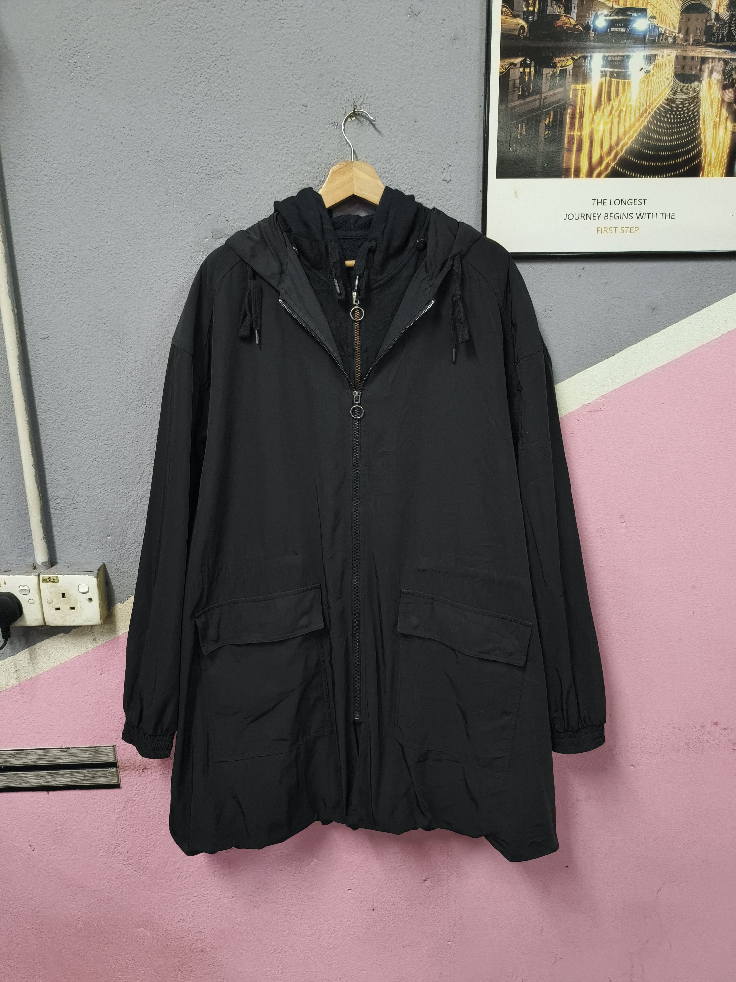 Zara ZARA MAN BLACK PARKA JACKET HOODED Size US L / EU 52-54 / 3 - 2 Thumbnail