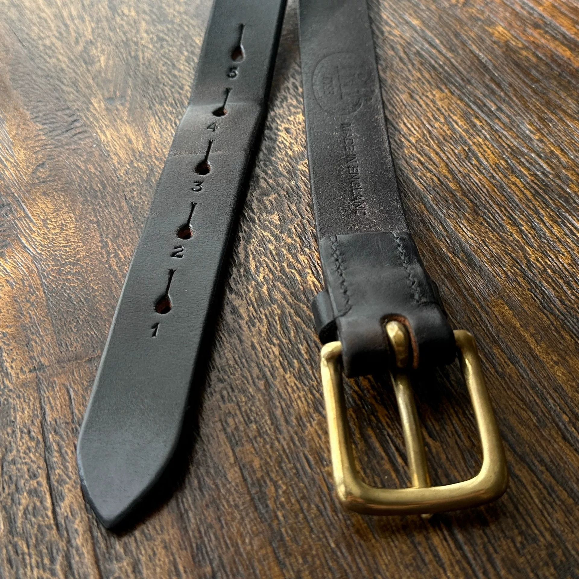 J.FitzPatrick Jabez Cliff Size 32 Leather Belt Size 32 - 5 Thumbnail