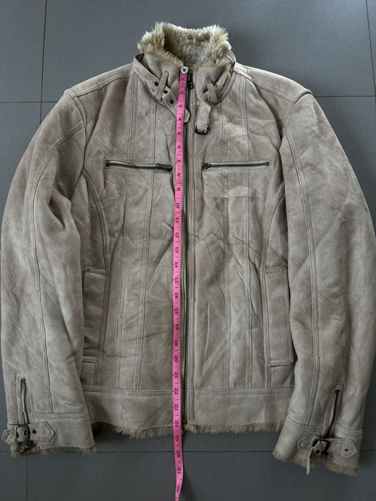 14th Addiction MALE & JAPANESE FUR BONDAGE BIKERS JACKET GOTHIC PUNK STYLE Size US M / EU 48-50 / 2 - 15 Thumbnail