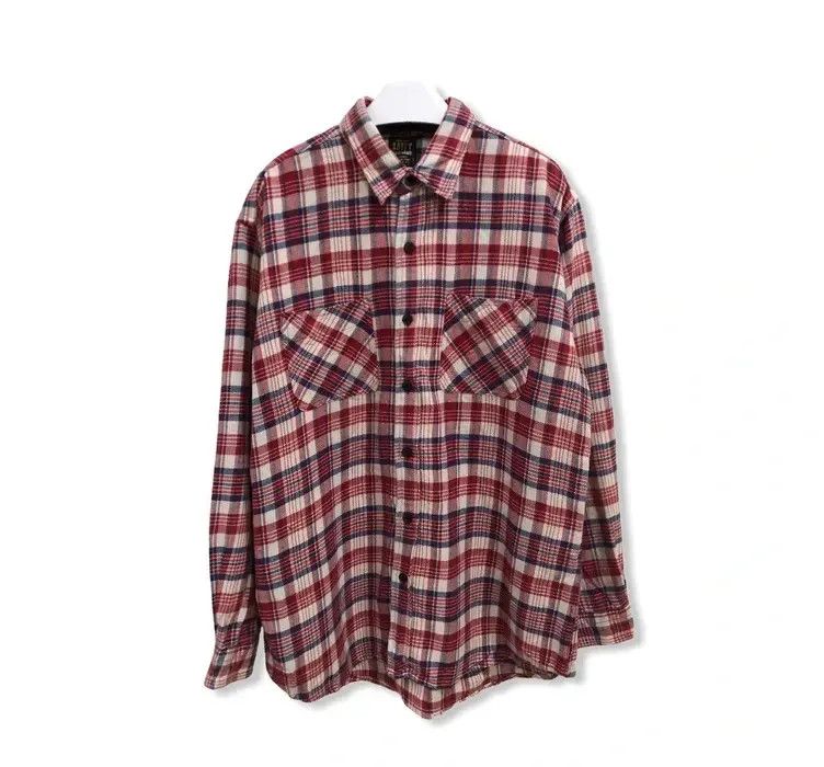 Vintage Vintage Baffy Plaid Tartan Flannel Shirt 👕 Size US L / EU 52-54 / 3 - 1 Thumbnail