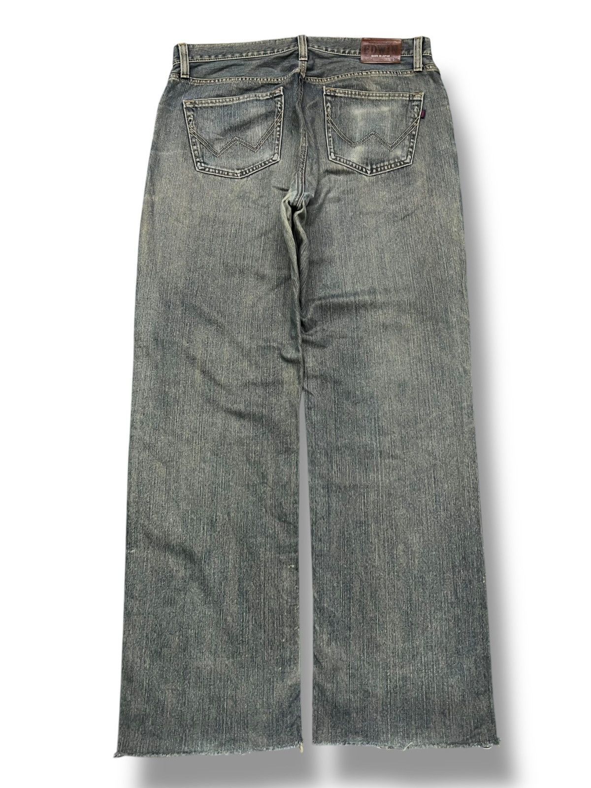 Edwin Baggy Vintage Edwin 404 Japan - Faded Mud Wash Jeans Size US 37 - 3 Thumbnail