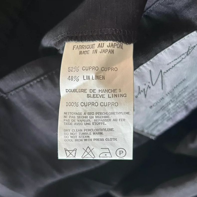Yohji Yamamoto Yohji Yamamoto Yohji Yamamoto Long Jacket with White Stitc Size US M / EU 48-50 / 2 - 7 Thumbnail