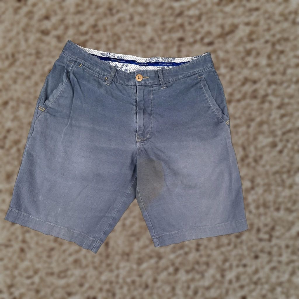 Tommy Bahama TOMMY BAHAMA Chino Shorts Adult 30 Blue Casual Stretch Flat Front Cotton Mens Size US 30 / EU 46 - 1 Thumbnail