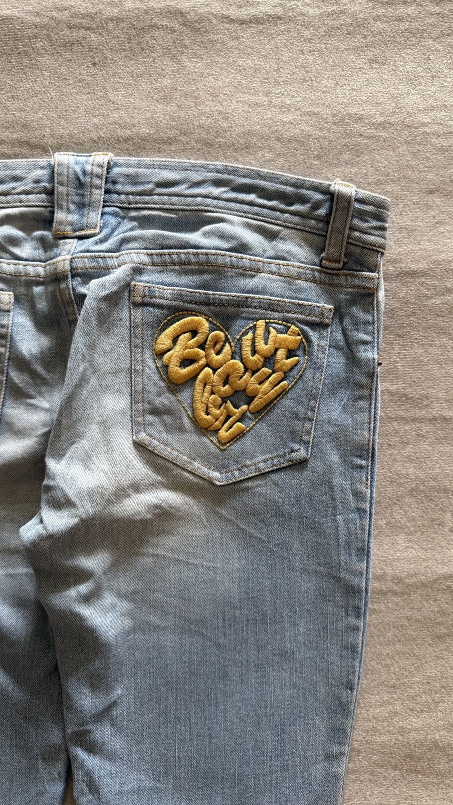 KEITAMARUYAMA Keita Maruyama Beauty Bar Denim Heart Embroidery Size 30" / US 8 / IT 44 - 7 Thumbnail