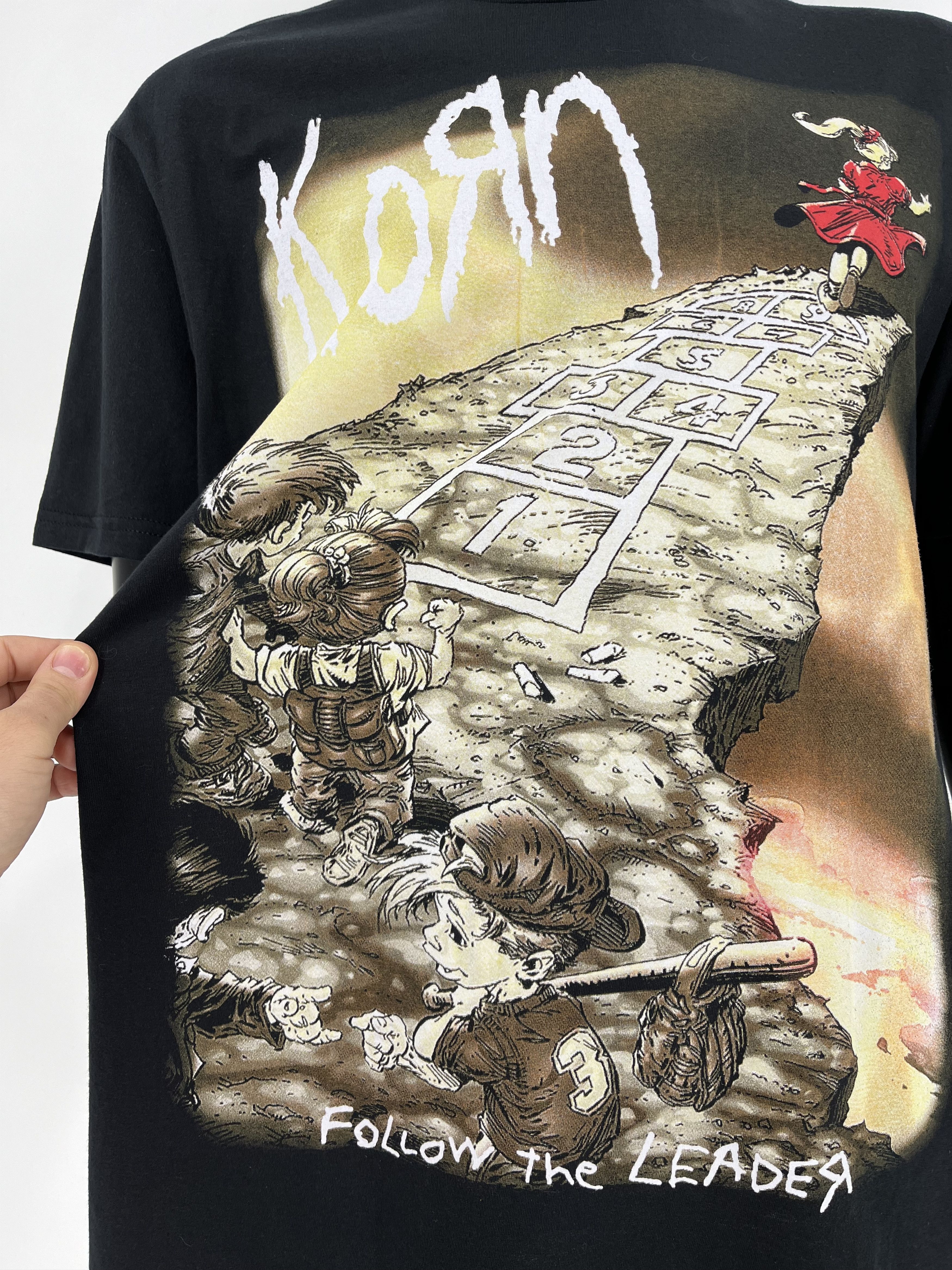 Band Tees × Vintage Vintage Y2K KORN Band Tour Rock T-shirt Streetwear 90s Style Size US L / EU 52-54 / 3 - 5 Thumbnail