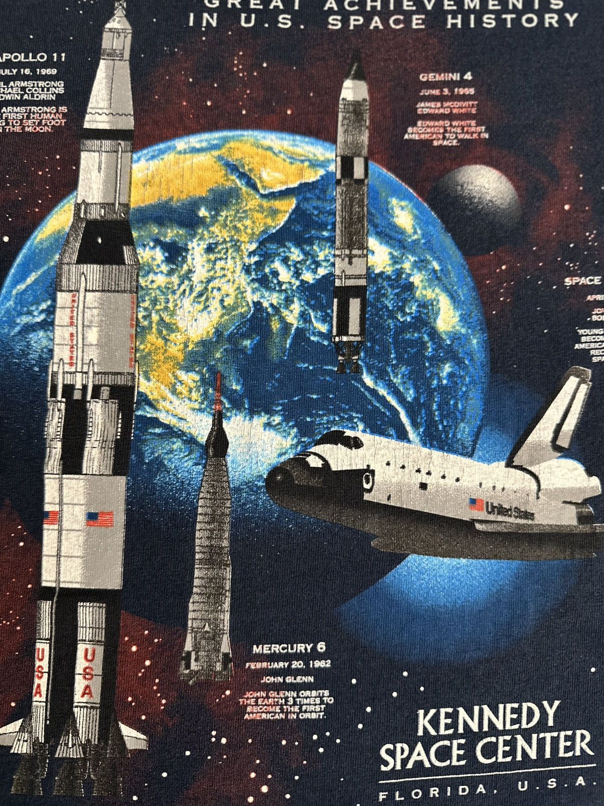 Vintage Vintage Y2K Kennedy Space Center Florida Great Achievement Size US XL / EU 56 / 4 - 6 Thumbnail