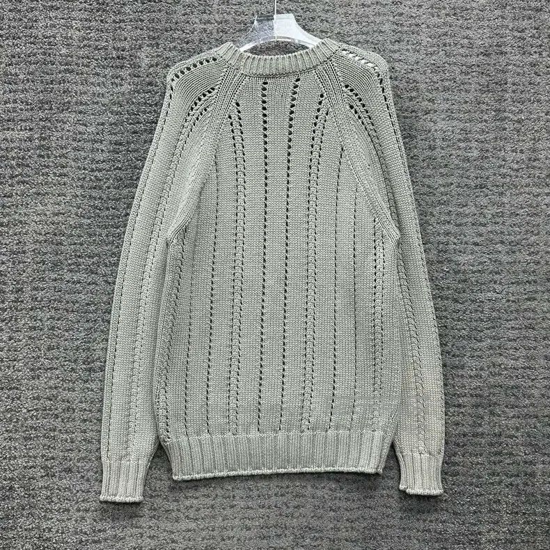 Hermes Hermes Light Grey Knitted Sweater Size US L / EU 52-54 / 3 - 2 Thumbnail